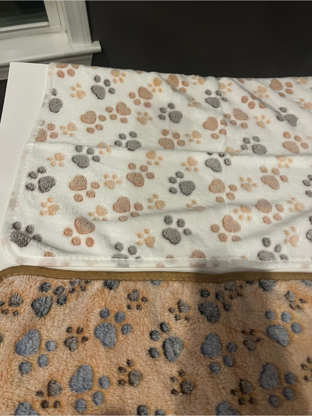 Pack of 3 Warm Pet Blanket Mats NWOT – Small Paw Print Fleece Dog & Cat Blankets - Picture 7 of 10